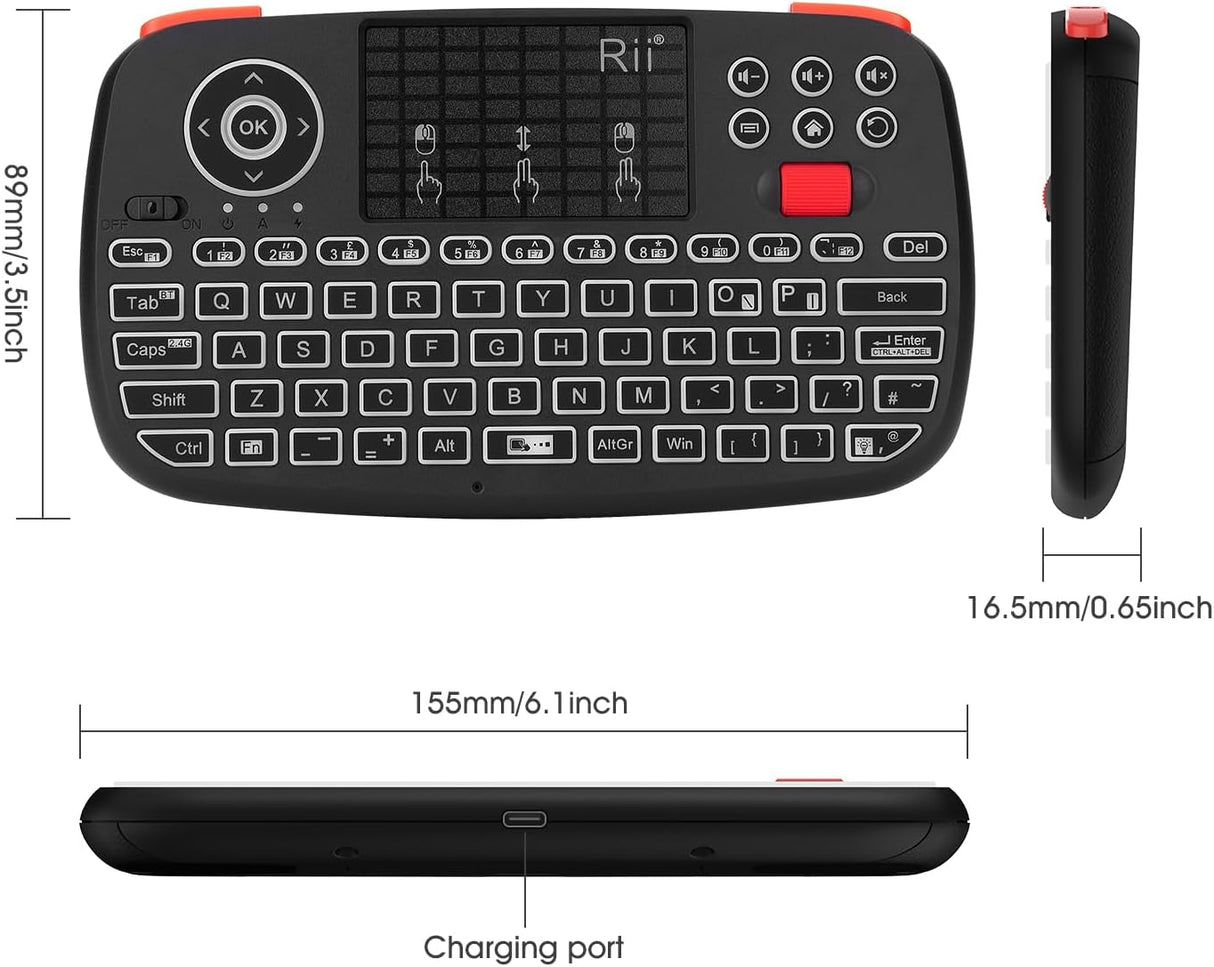 Mini Wireless Keyboard with Trackpad